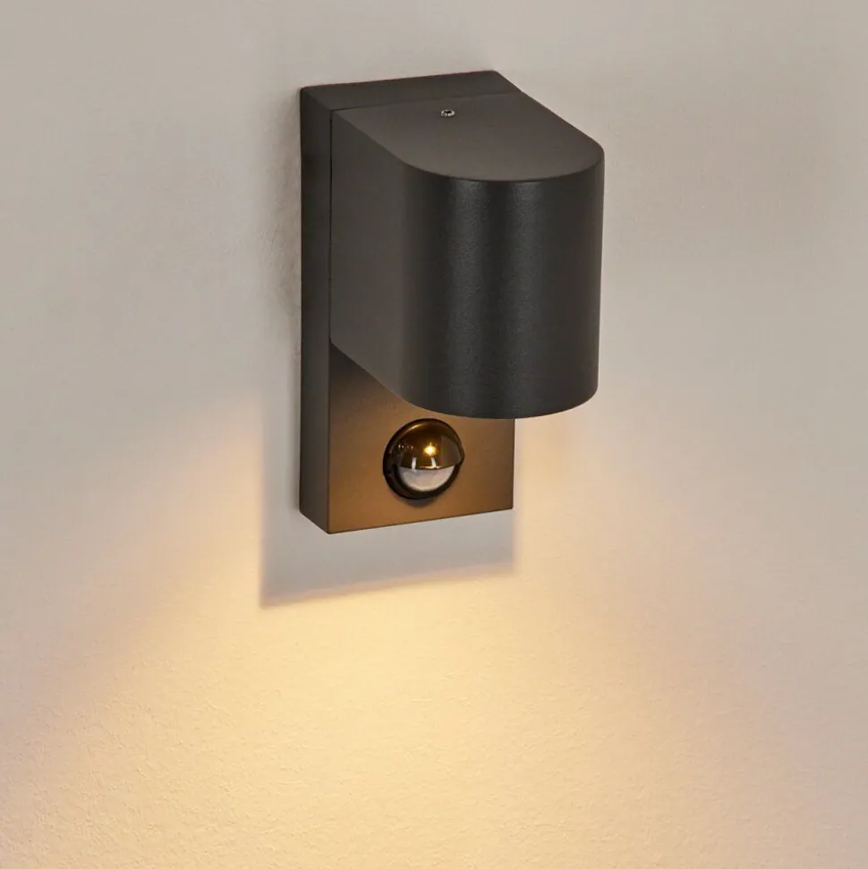 Applique Murale D'Exterieurkingstown Anthracite, Transparent, 1 Lumiere, Detecteur De Mouvement