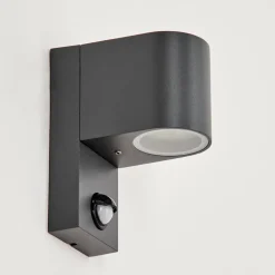 Applique Murale D'Exterieurkingstown Anthracite, Transparent, 1 Lumiere, Detecteur De Mouvement