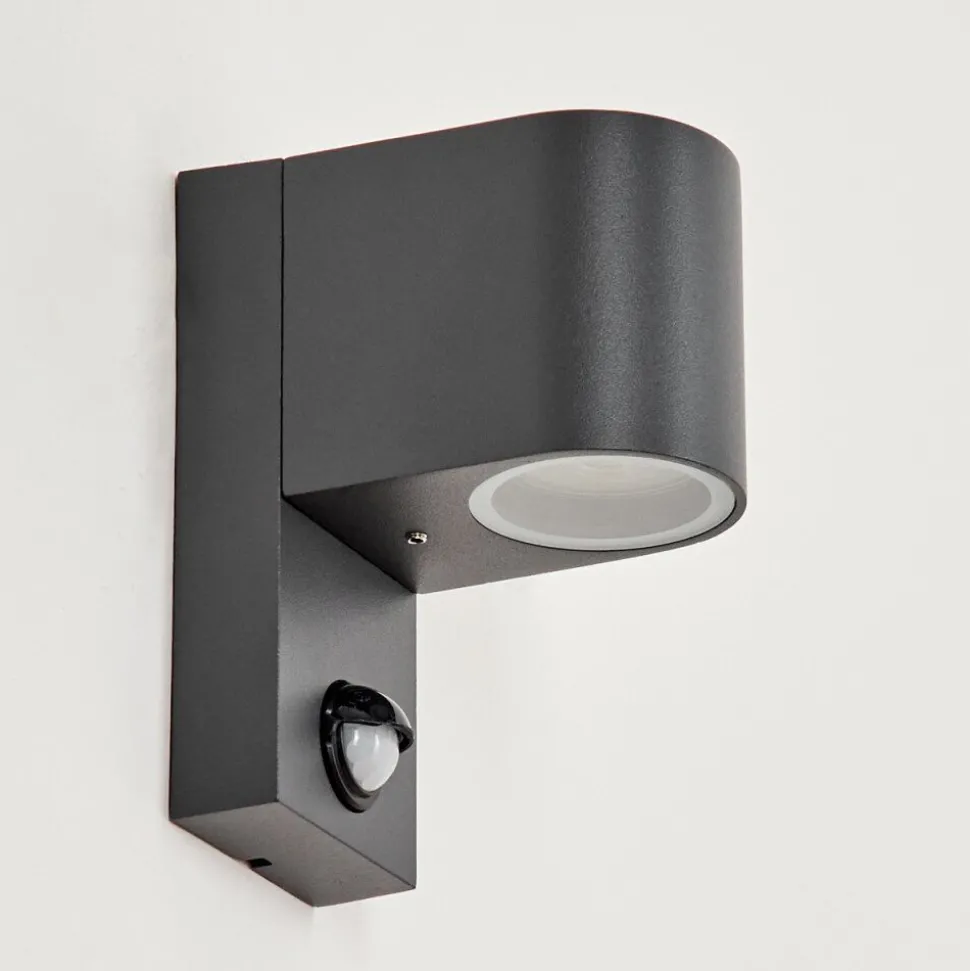 Applique Murale D'Exterieurkingstown Anthracite, Transparent, 1 Lumiere, Detecteur De Mouvement