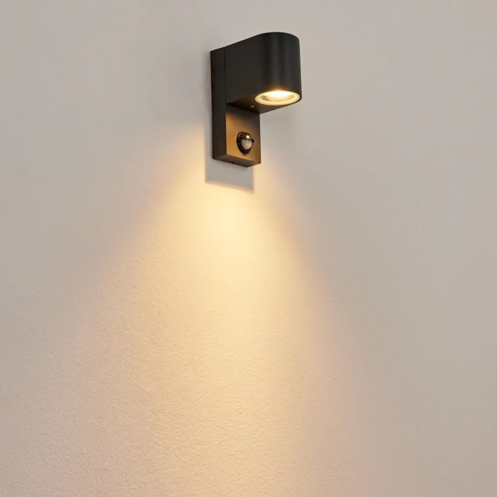 Applique Murale D'Exterieurkingstown Anthracite, Transparent, 1 Lumiere, Detecteur De Mouvement