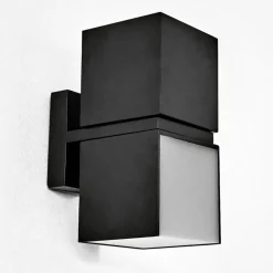 Applique Murale D'Exterieur Swanek Led Noir, 1 Lumiere