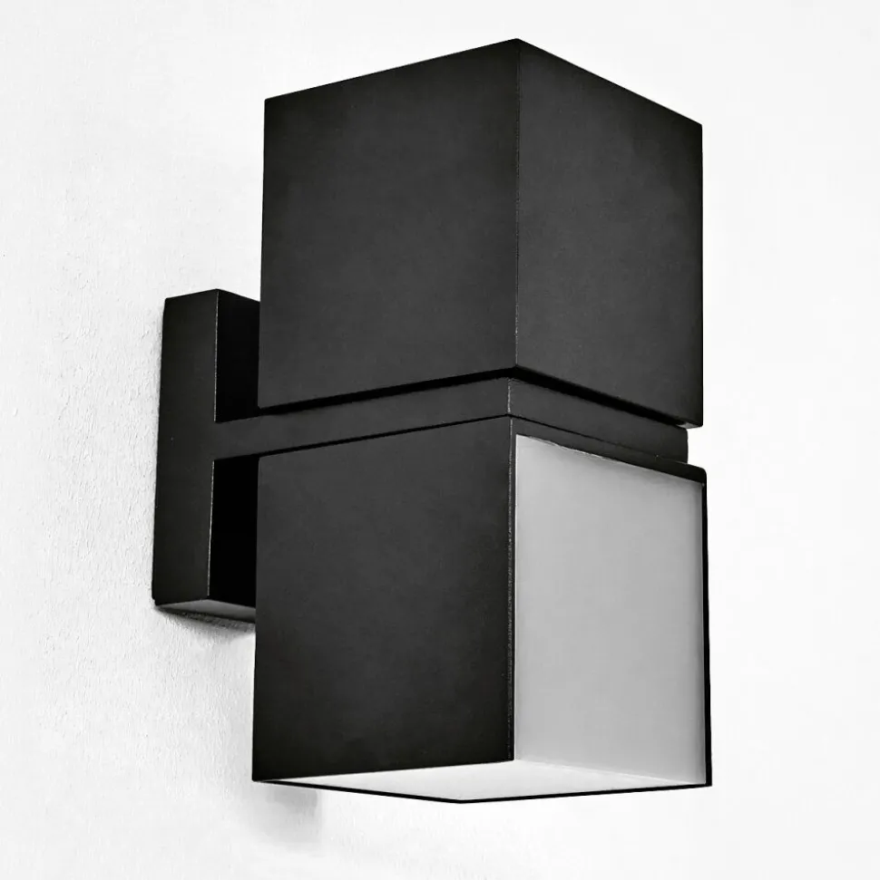 Applique Murale D'Exterieur Swanek Led Noir, 1 Lumiere