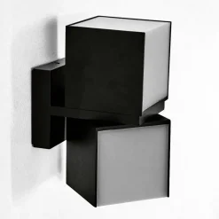 Applique Murale D'Exterieur Swanek Led Noir, 1 Lumiere