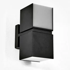 Applique Murale D'Exterieur Swanek Led Noir, 1 Lumiere