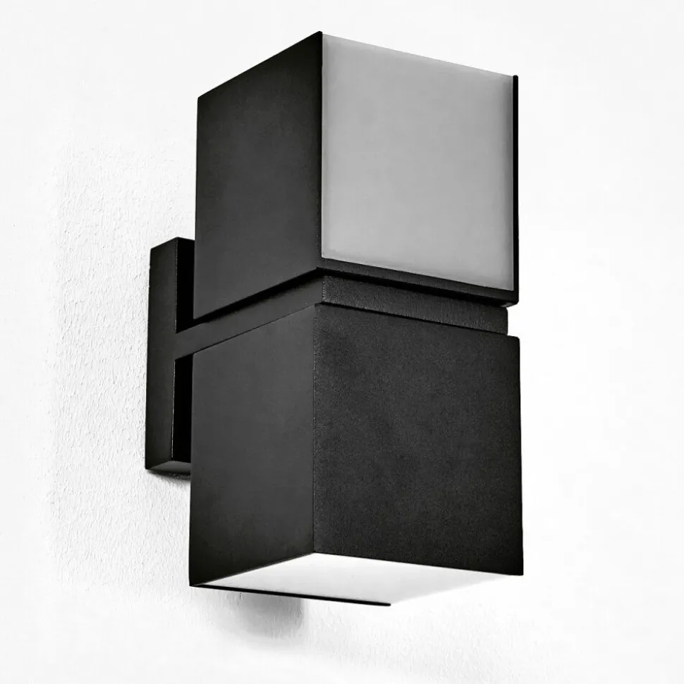 Applique Murale D'Exterieur Swanek Led Noir, 1 Lumiere