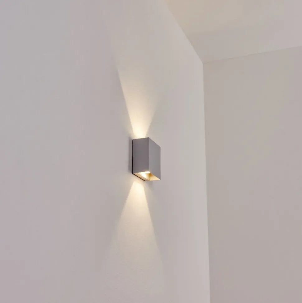 Applique Murale D'Exterieur Spidern Led Gris, 1 Lumiere