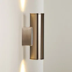 Applique Murale D'Exterieur Brachy Led Acier Inoxydable, 2 Lumieres