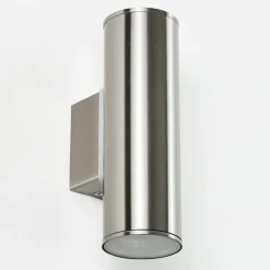 Applique Murale D'Exterieur Brachy Led Acier Inoxydable, 2 Lumieres