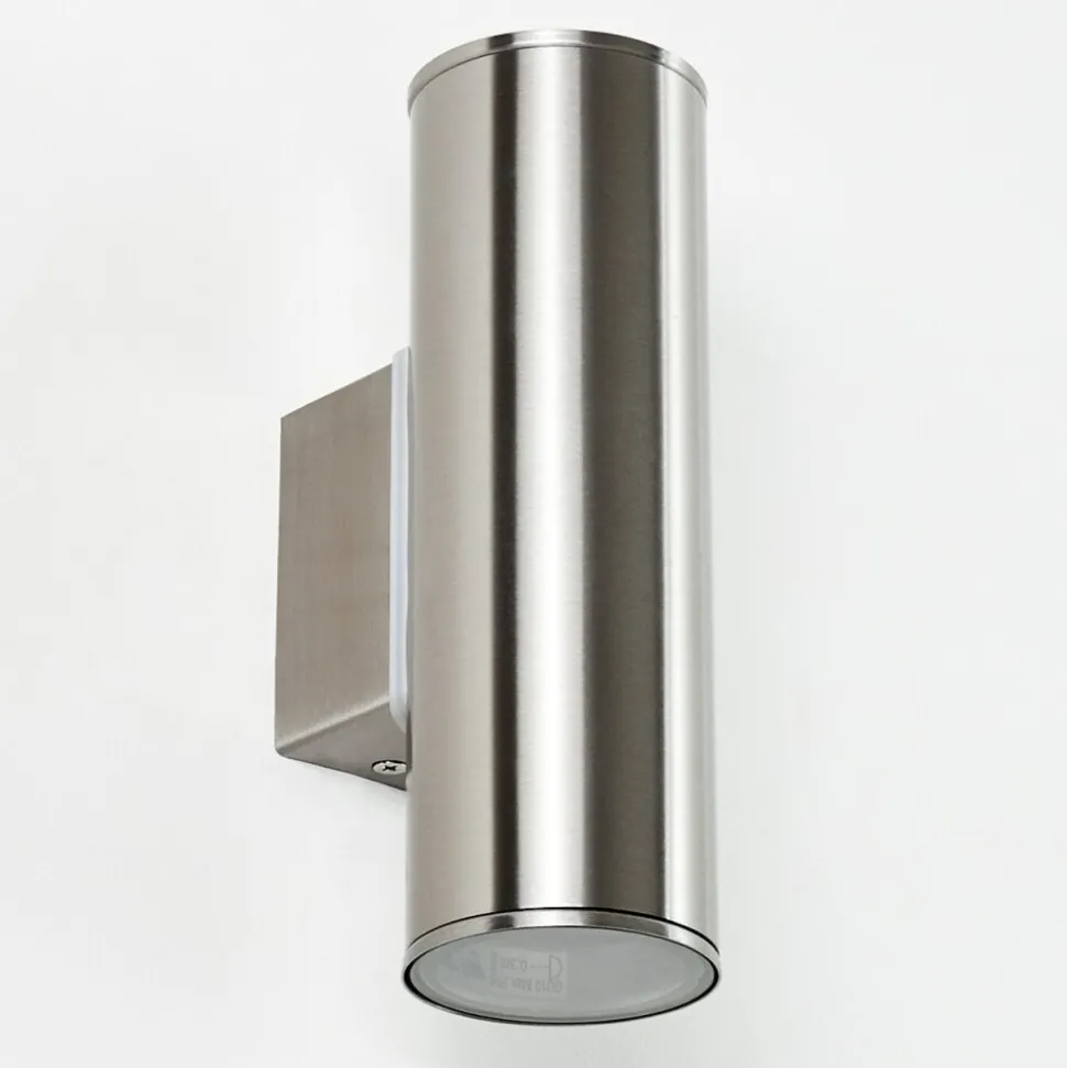 Applique Murale D'Exterieur Brachy Led Acier Inoxydable, 2 Lumieres