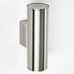 Applique Murale D'Exterieur Brachy Led Acier Inoxydable, 2 Lumieres