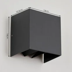 Applique Murale D'Exterieurhoods Led Anthracite, 2 Lumieres