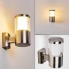 Applique Murale D'Exterieur Leon Led Nickel Mat, 1 Lumiere