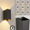 Applique Murale D'Exterieurhoods Led Anthracite, 2 Lumieres