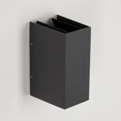 Applique Murale D'Exterieurhoods Led Anthracite, 2 Lumieres