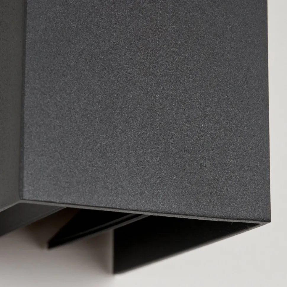 Applique Murale D'Exterieurhoods Led Anthracite, 2 Lumieres