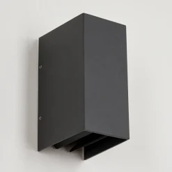Applique Murale D'Exterieurhoods Led Anthracite, 2 Lumieres