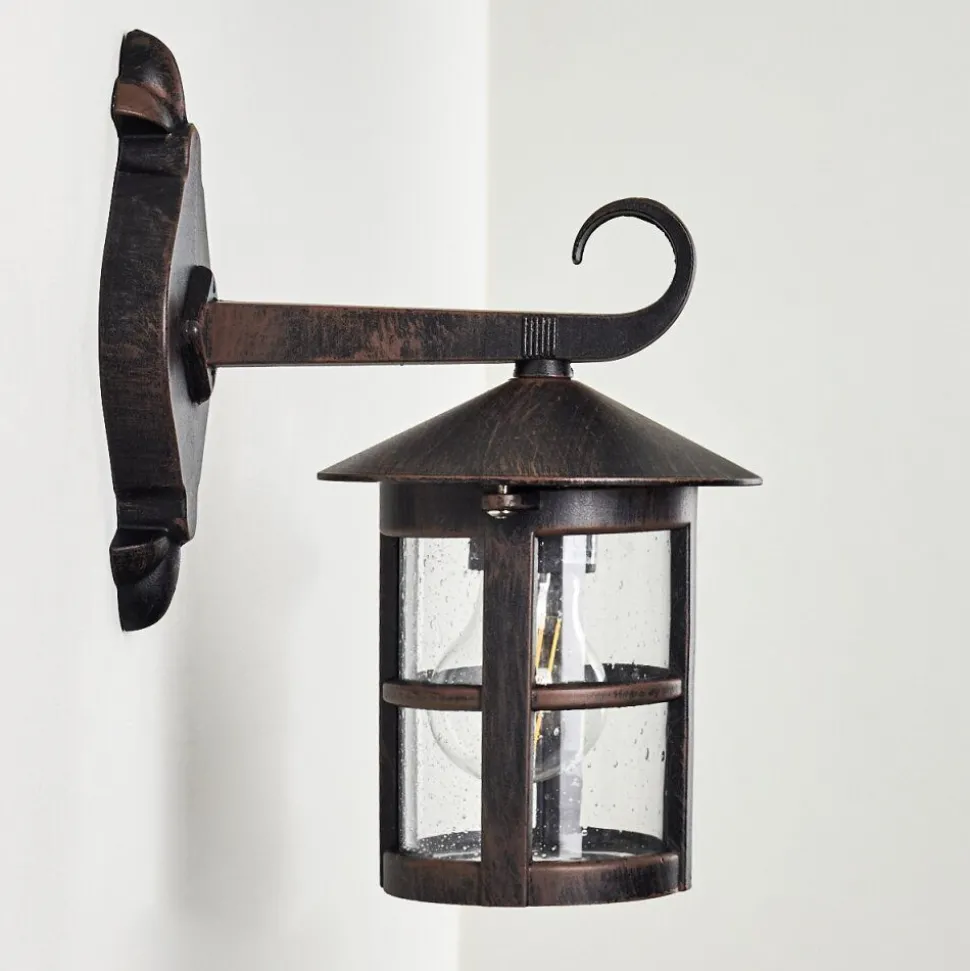 Applique Murale D'Exterieur Strat Rouille, Noir, 1 Lumiere