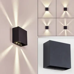 Applique Murale D'Exterieur Spidern Led Anthracite, 1 Lumiere