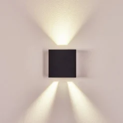 Applique Murale D'Exterieur Spidern Led Anthracite, 1 Lumiere
