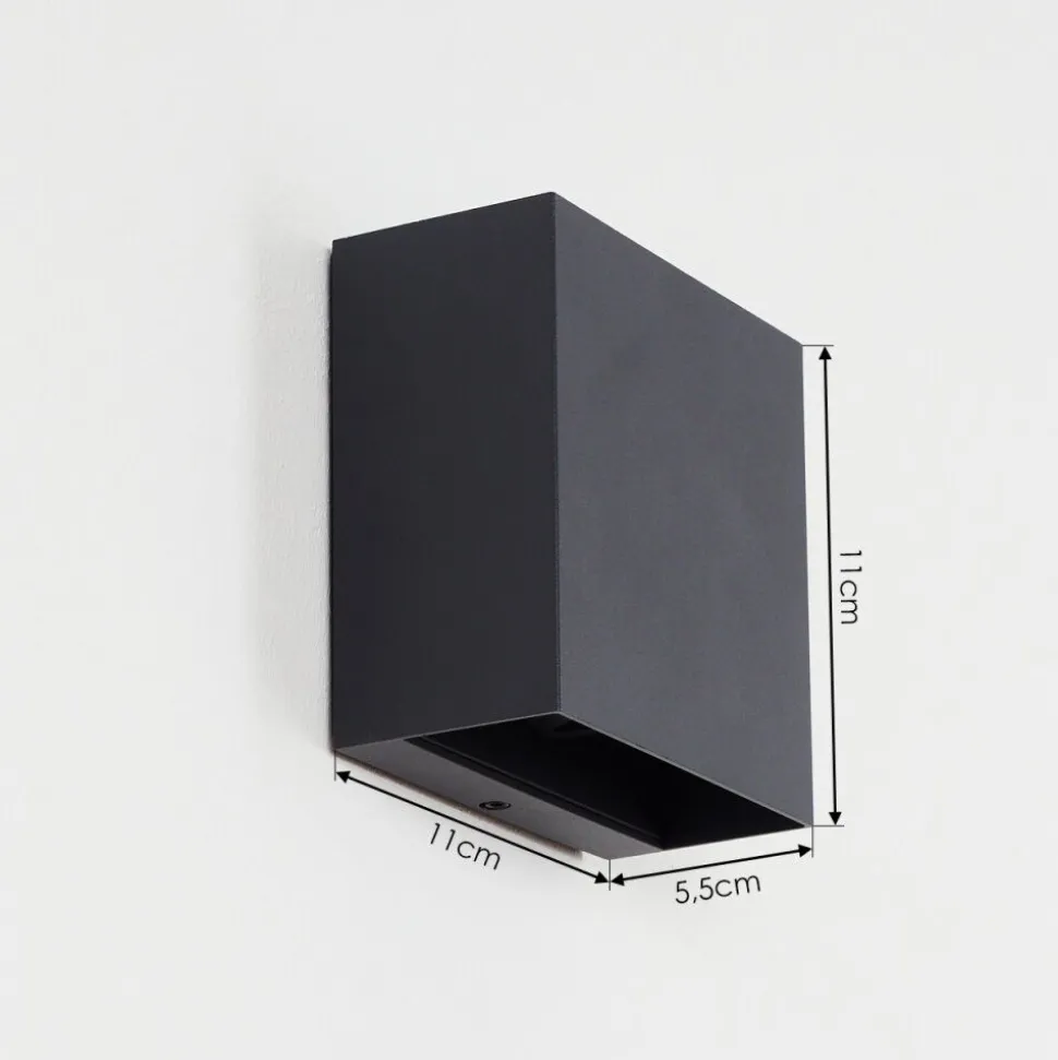 Applique Murale D'Exterieur Spidern Led Anthracite, 1 Lumiere