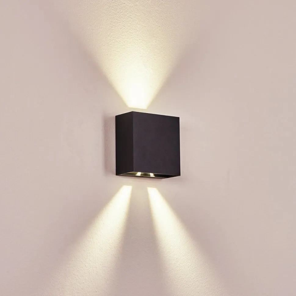 Applique Murale D'Exterieur Spidern Led Anthracite, 1 Lumiere
