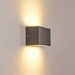Applique Murale D'Exterieur Duluth Led Anthracite, 1 Lumiere
