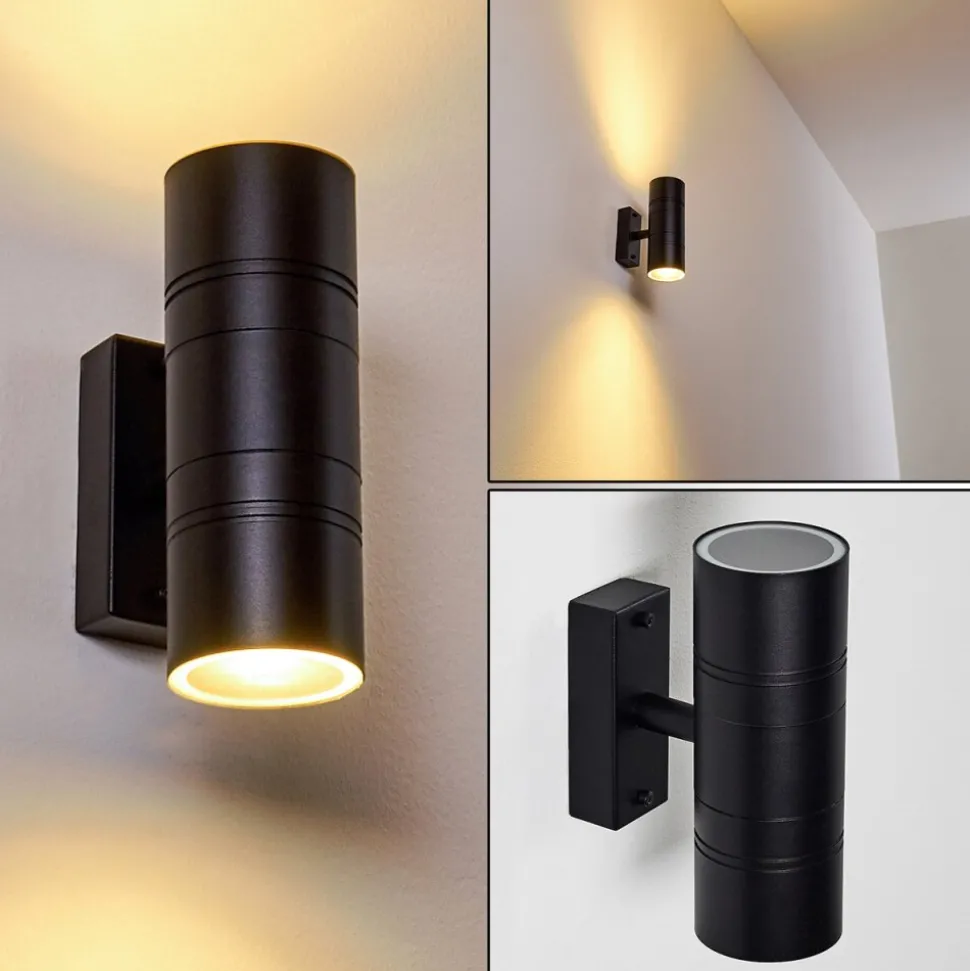 Applique Murale D'Exterieur Froslev Led Noir, 2 Lumieres