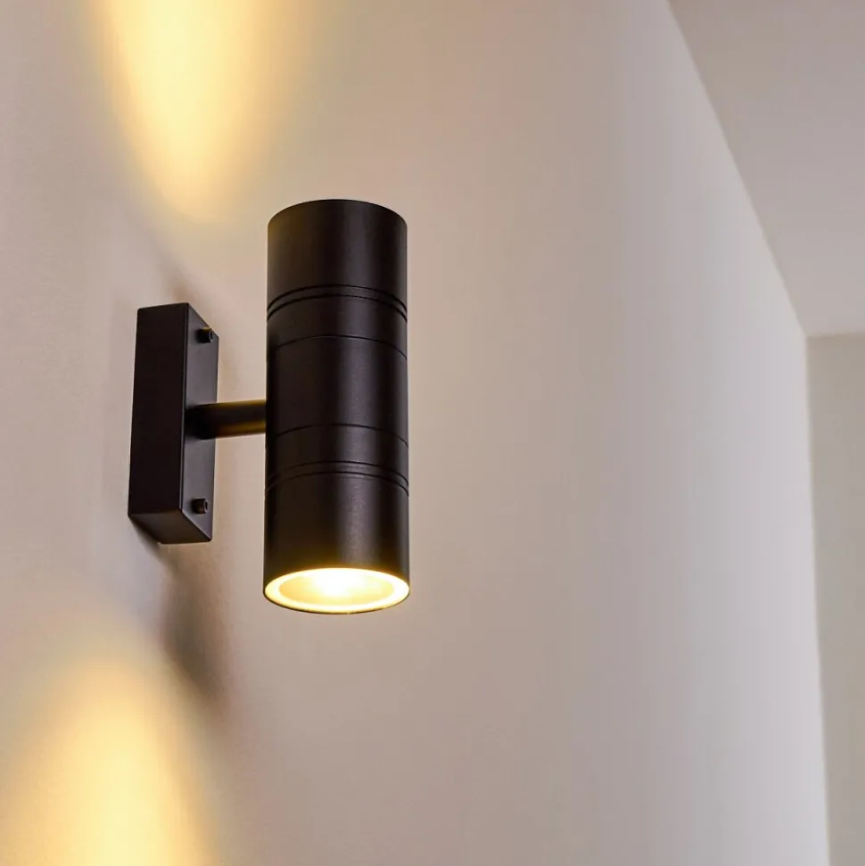 Applique Murale D'Exterieur Froslev Led Noir, 2 Lumieres