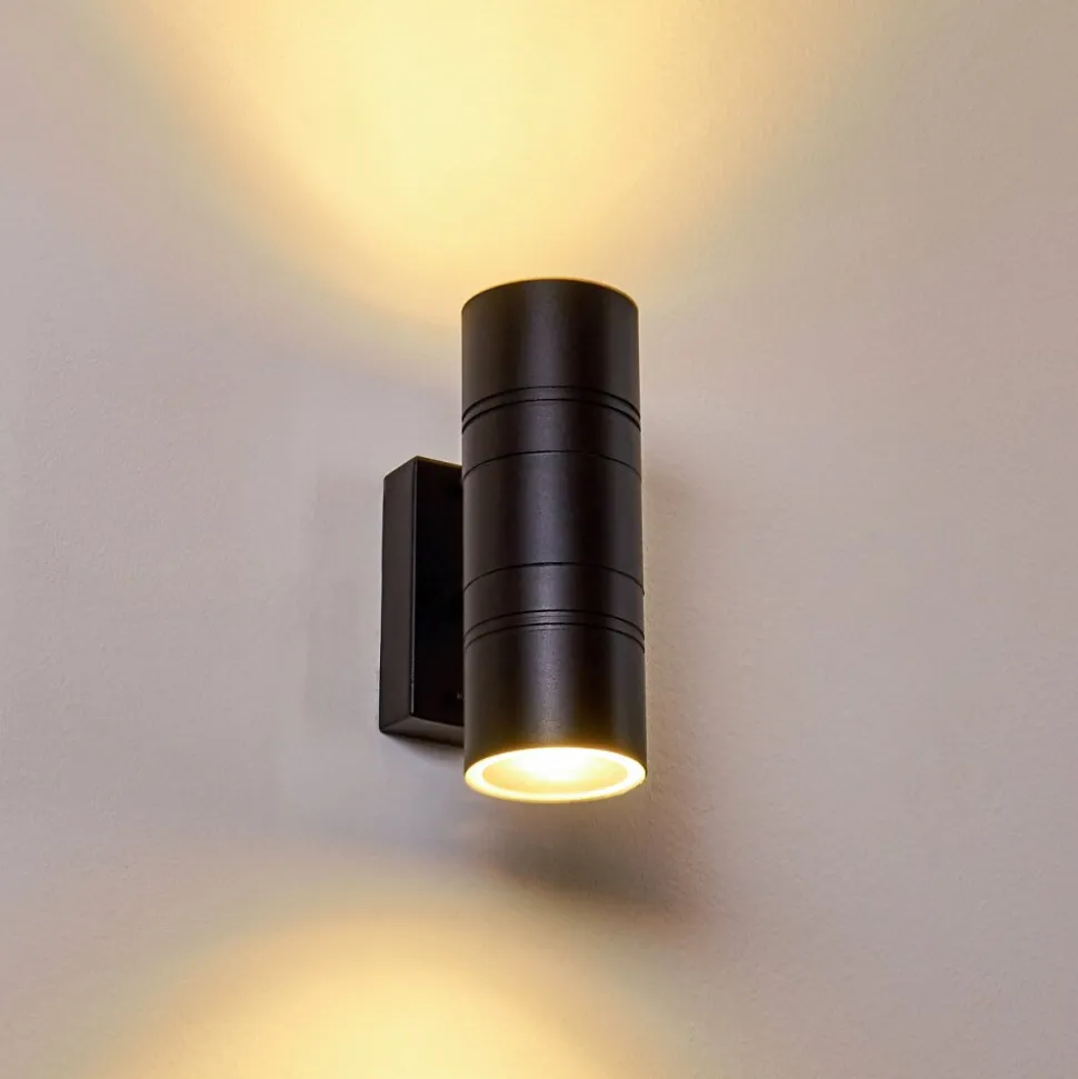 Applique Murale D'Exterieur Froslev Led Noir, 2 Lumieres