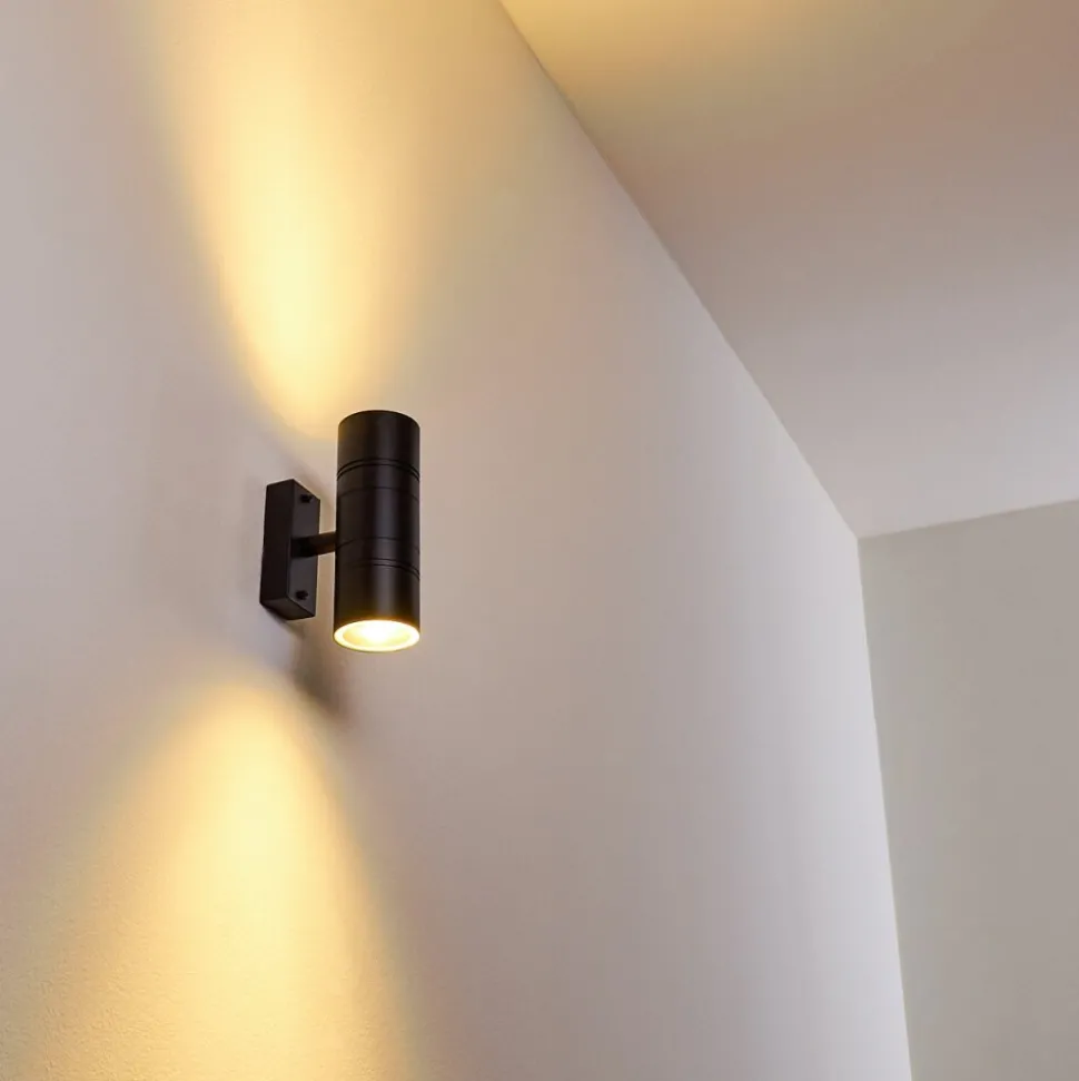 Applique Murale D'Exterieur Froslev Led Noir, 2 Lumieres
