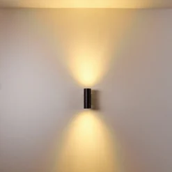 Applique Murale D'Exterieur Froslev Led Noir, 2 Lumieres