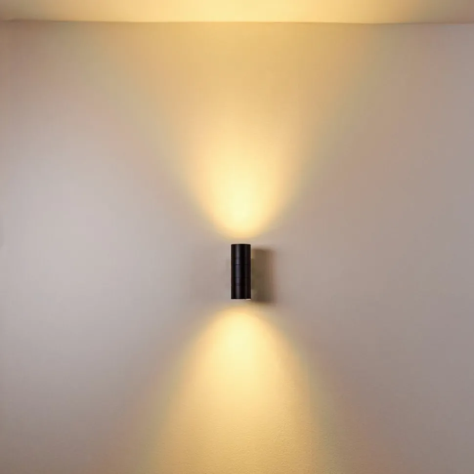Applique Murale D'Exterieur Froslev Led Noir, 2 Lumieres
