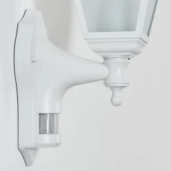 Applique Murale D'Exterieur Naofe Blanc, 1 Lumiere, Detecteur De Mouvement