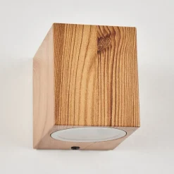 Applique Murale D'Exterieur Skaabu Couleur Bois, 1 Lumiere
