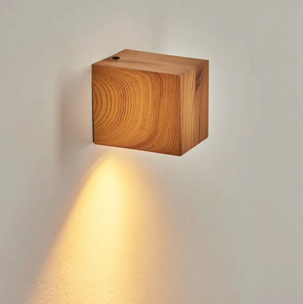 Applique Murale D'Exterieur Skaabu Couleur Bois, 1 Lumiere