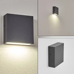 Applique Murale D'Exterieur Spidern Led Anthracite, 1 Lumiere