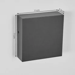 Applique Murale D'Exterieur Spidern Led Anthracite, 1 Lumiere