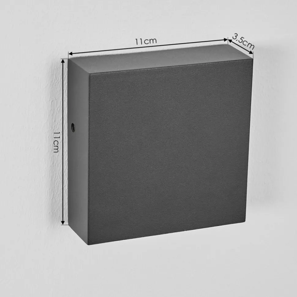 Applique Murale D'Exterieur Spidern Led Anthracite, 1 Lumiere