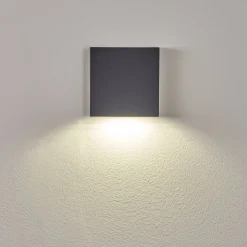 Applique Murale D'Exterieur Spidern Led Anthracite, 1 Lumiere