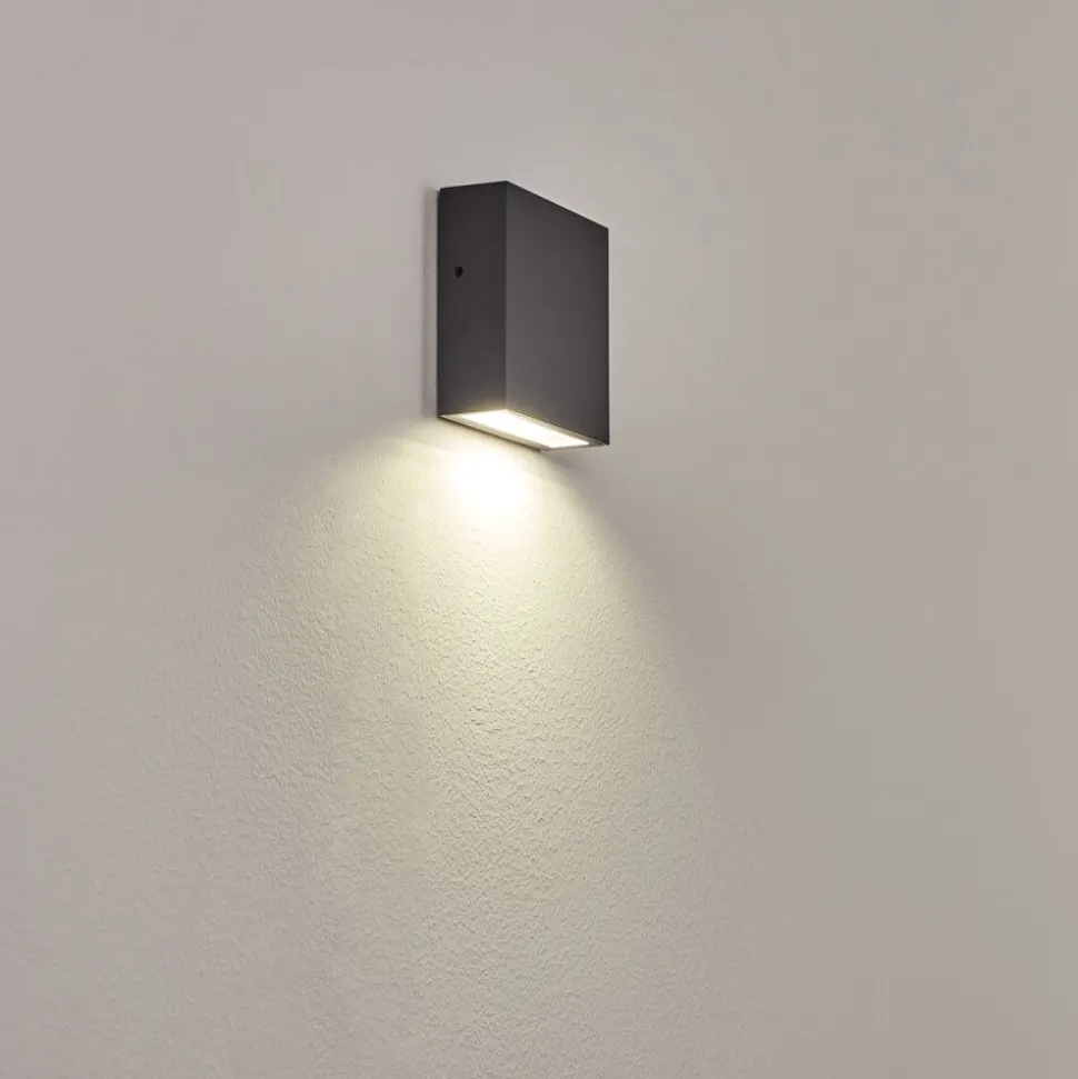 Applique Murale D'Exterieur Spidern Led Anthracite, 1 Lumiere