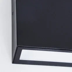 Applique Murale D'Exterieur Spidern Led Noir, Blanc, 1 Lumiere