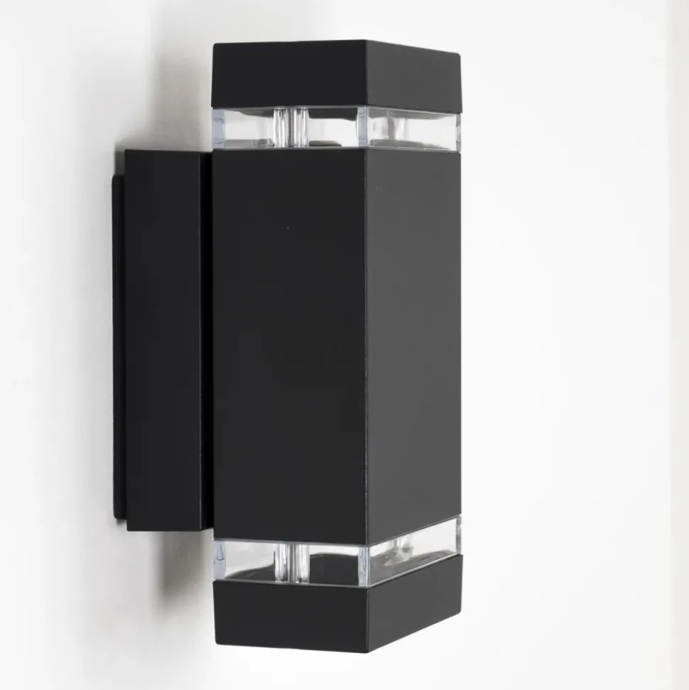 Applique Murale D'Exterieur Edevik Anthracite, 2 Lumieres
