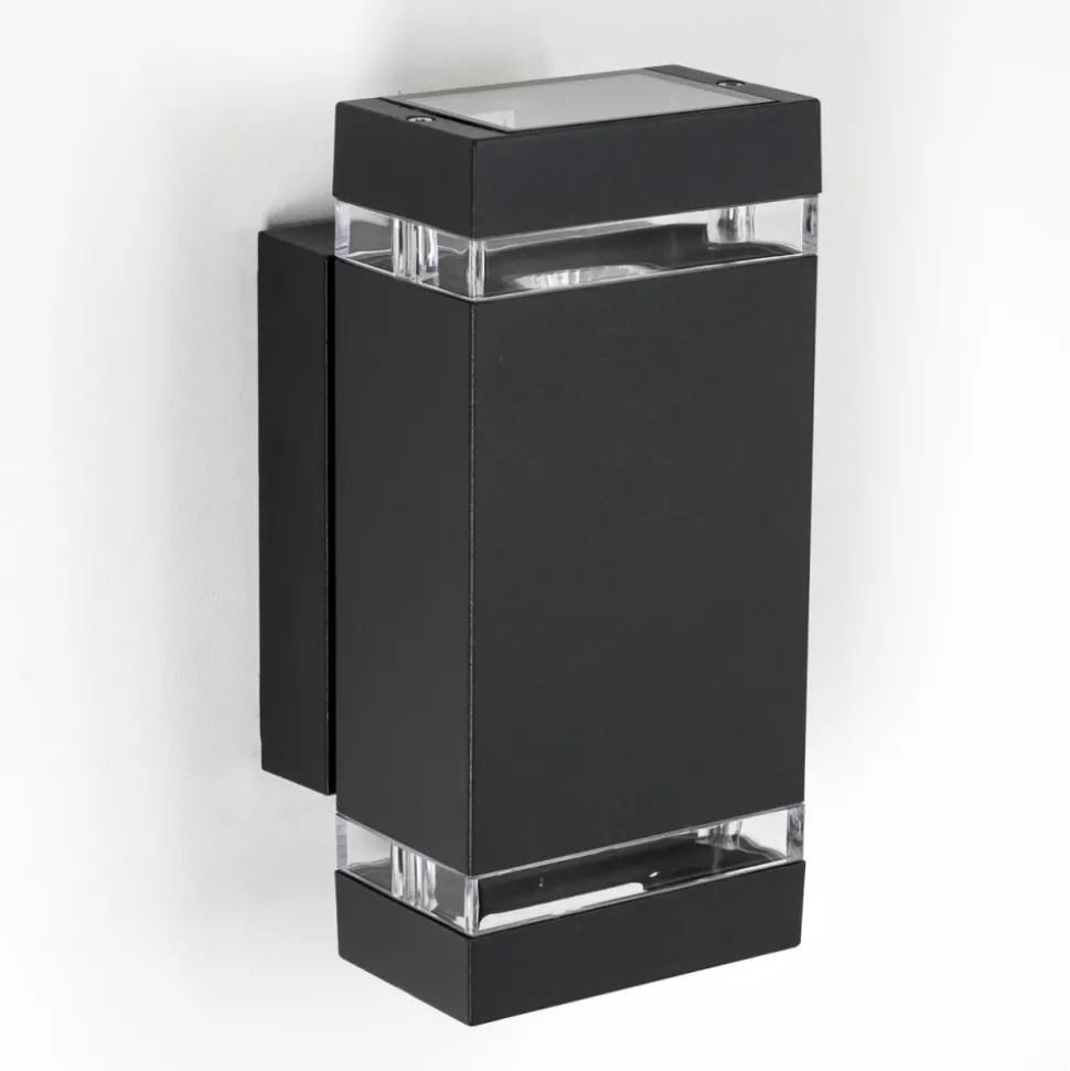 Applique Murale D'Exterieur Edevik Anthracite, 2 Lumieres