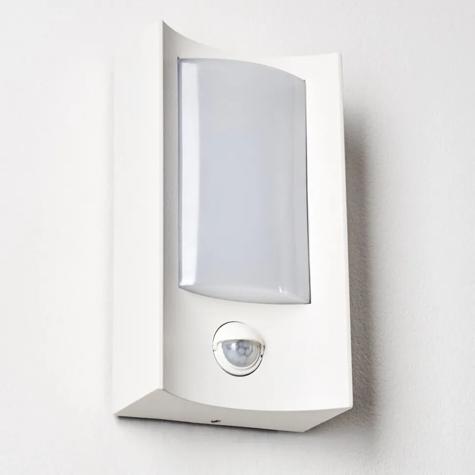 Applique Murale D'Exterieur Nordkapp Led Blanc, 1 Lumiere, Detecteur De Mouvement