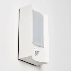 Applique Murale D'Exterieur Nordkapp Led Blanc, 1 Lumiere, Detecteur De Mouvement
