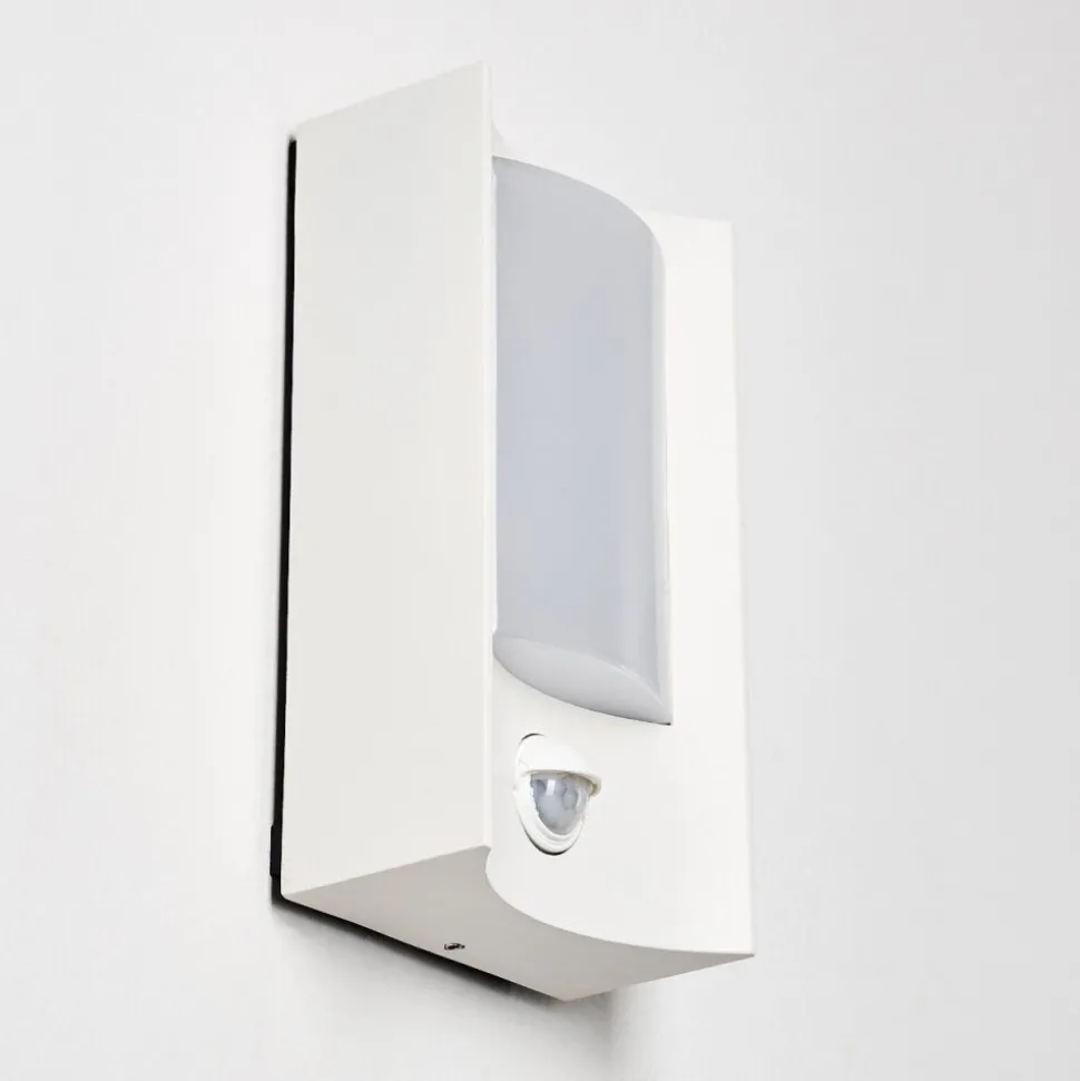 Applique Murale D'Exterieur Nordkapp Led Blanc, 1 Lumiere, Detecteur De Mouvement