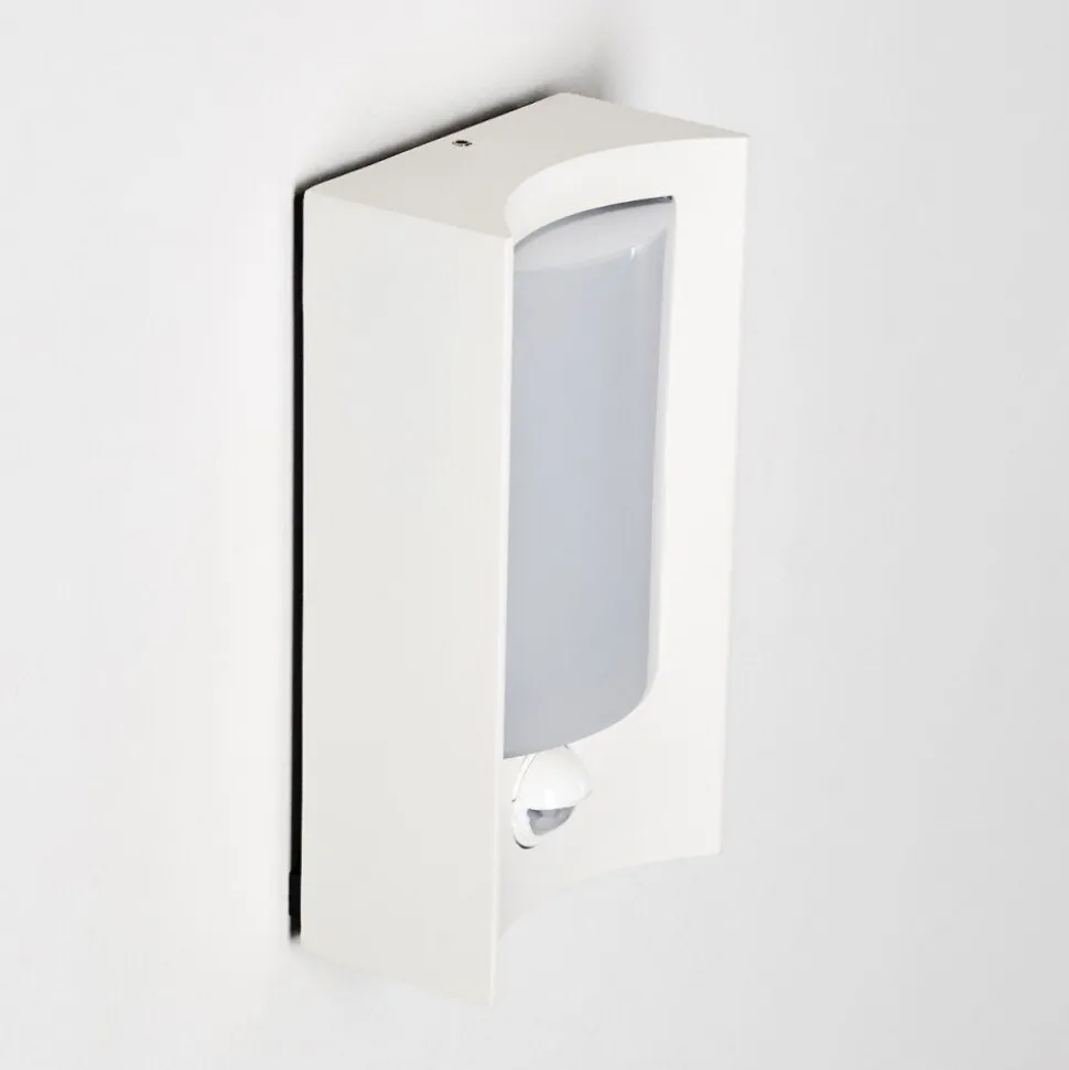 Applique Murale D'Exterieur Nordkapp Led Blanc, 1 Lumiere, Detecteur De Mouvement