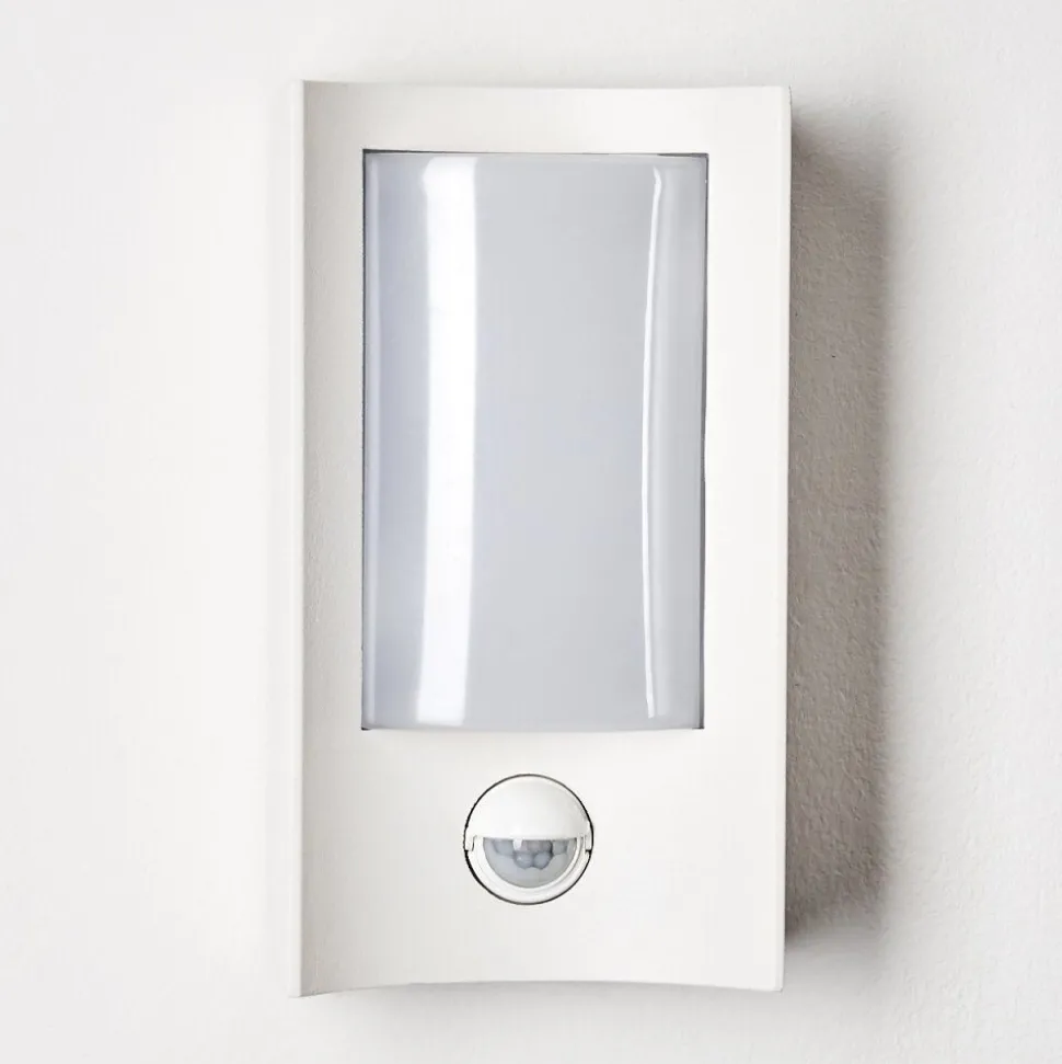Applique Murale D'Exterieur Nordkapp Led Blanc, 1 Lumiere, Detecteur De Mouvement