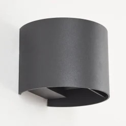 Applique Murale D'Exterieur Tamarin Led Anthracite, 2 Lumieres