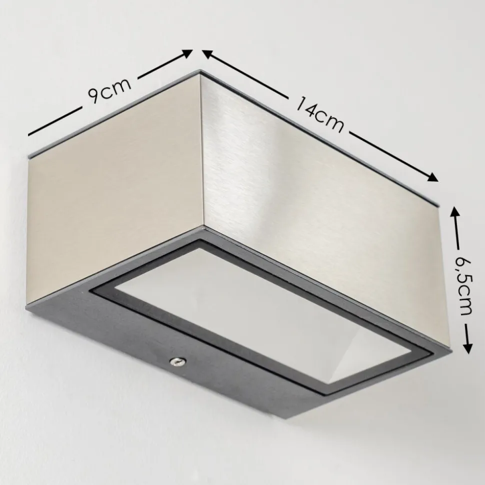 Applique Murale D'Exterieur Spider Led Acier Inoxydable, 1 Lumiere
